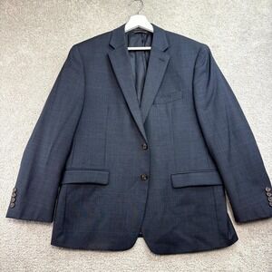 Ralph Lauren Blazer Jacket Mens 42S Blue Plaid Wool Formal Preppy Old Money